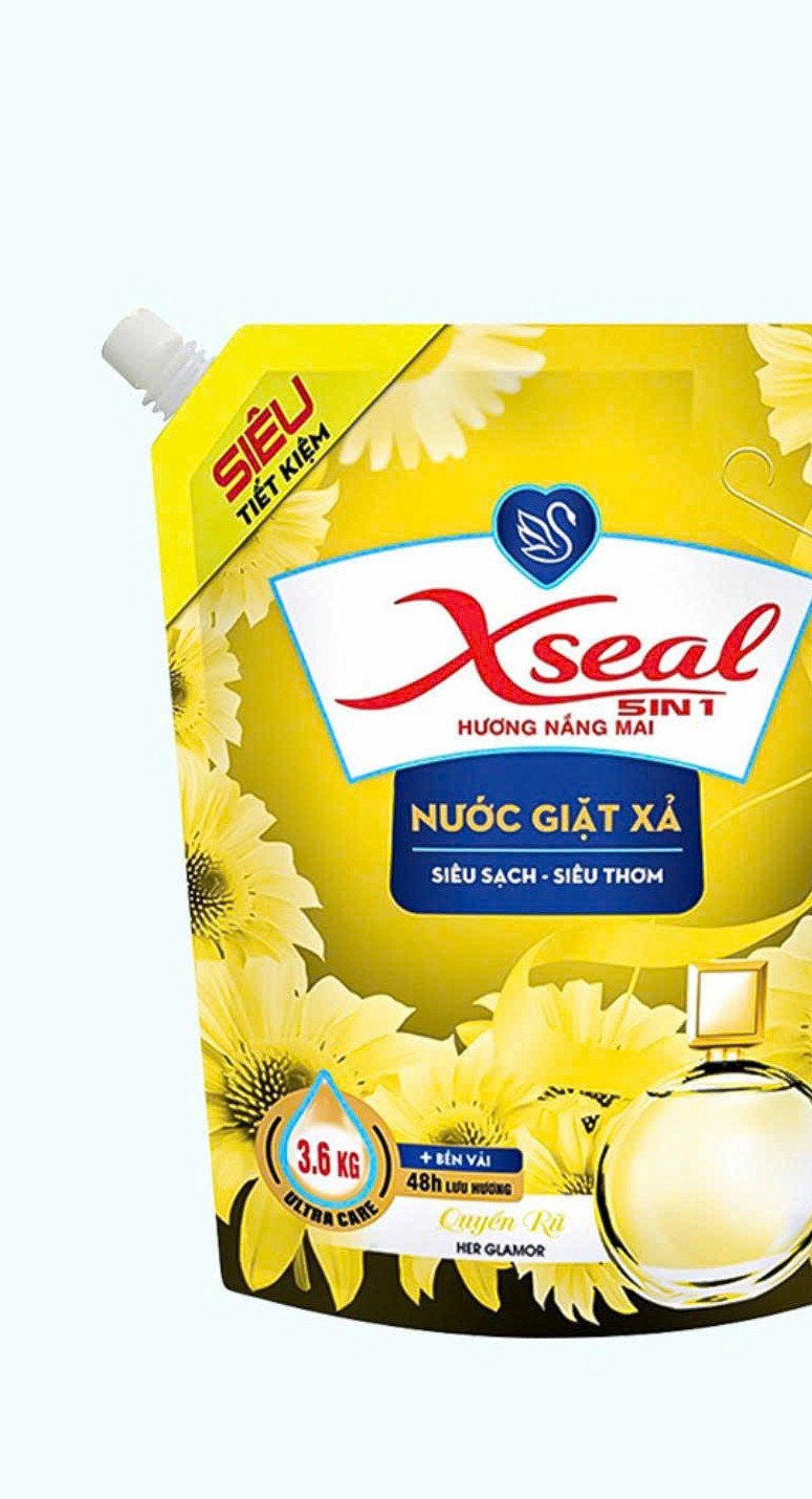 Bao bì Nước giặt xả 5in1 XSEAL 72H — Nắng Mai, quy cách 3.6 kg, trích từ trang 2 catalog