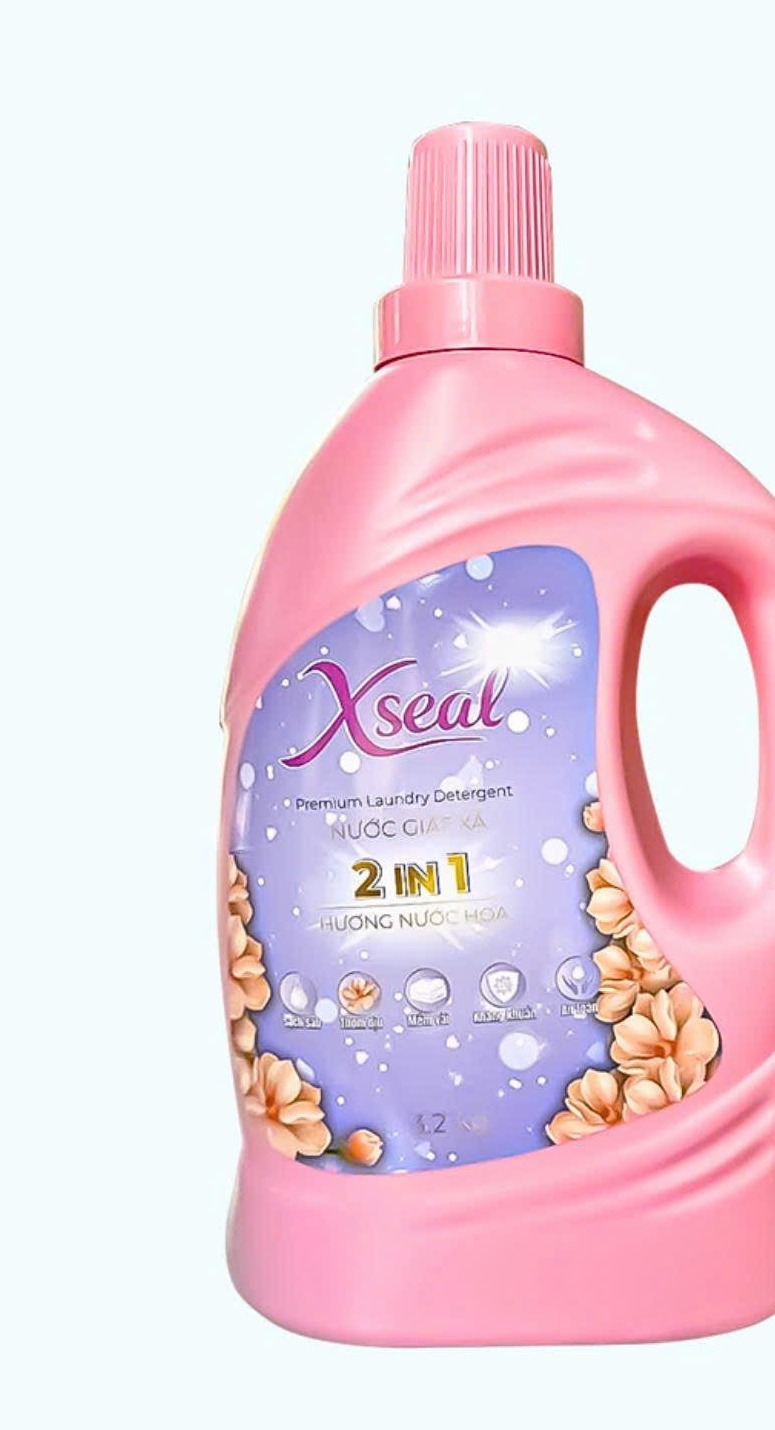 Bao bì Nước giặt xả 2in1 XSEAL — Nước hoa, quy cách 3.2 kg, trích từ trang 4 catalog