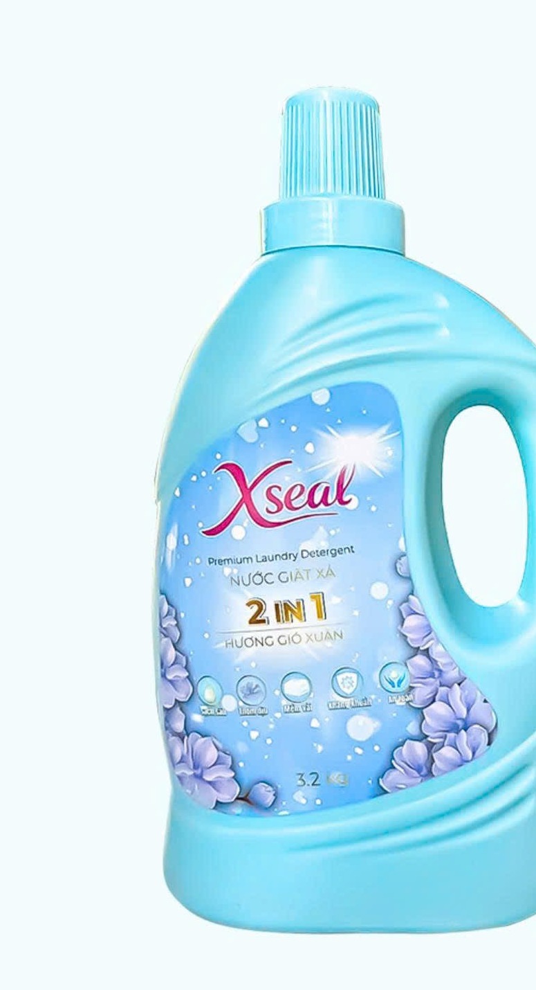 Bao bì Nước giặt xả 2in1 XSEAL — Hương Gió Xuân, quy cách 3.2 kg, trích từ trang 5 catalog